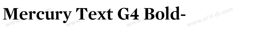 Mercury Text G4 Bold字体转换 Mercury Text G4 Bold字体转换